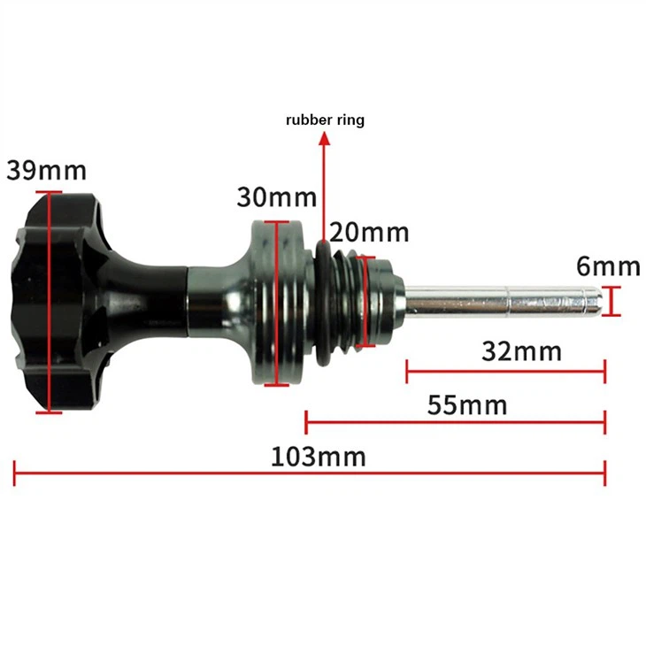 Motorcycle Engine Oil Tank Dipstick Level Gauge